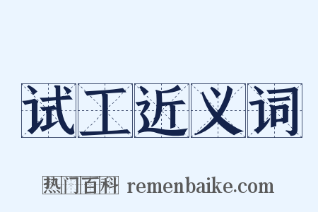 试工近义词是什么意思的图片